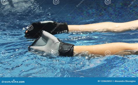 Aqua Aerobics Equipment stock image. Image of aquaaerobics - 123663653