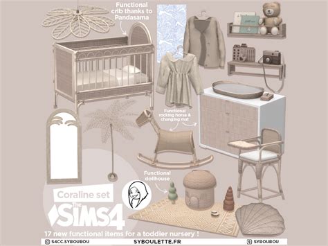 Coraline nursery toddler cc sims 4 - Syboulette Custom Content for The ...