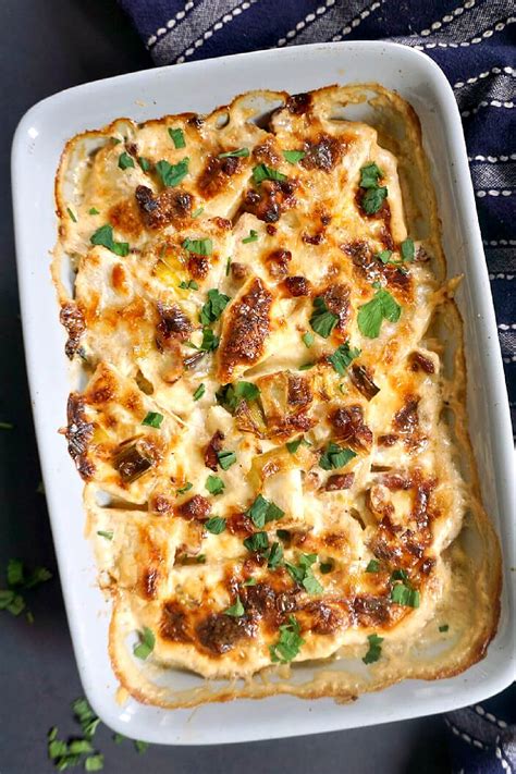 Celeriac Gratin with Bacon and Leeks - My Gorgeous Recipes