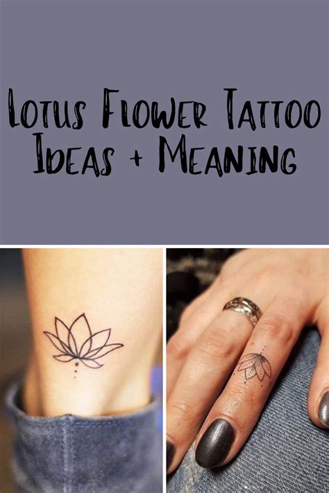 Lotus Flower Tattoo Ideas + Meaning - tattooglee | Small lotus tattoo ...