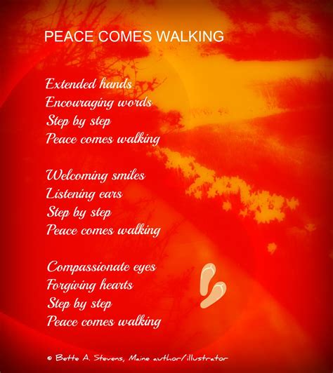 Celebrate International Peace Day every day: “Peace Comes Walking ...