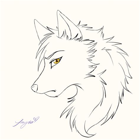 Easy Wolf Drawing at GetDrawings | Free download