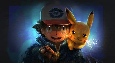 Ash And Pikachu Artwork, pokemon, pikachu, artwork, , artist, HD ...