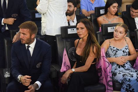 Harper Beckham rocks striking strappy dress for triumphant night with ...