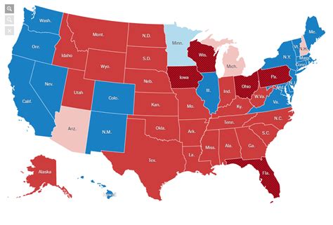 United States Map Blue