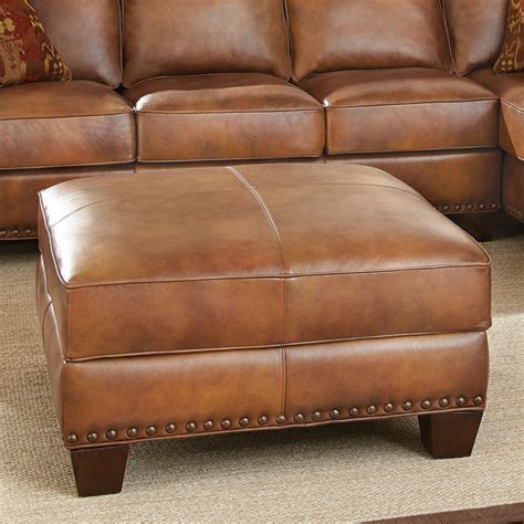 Silverado Leather Sectional Ottoman by Steve Silver Furniture ...