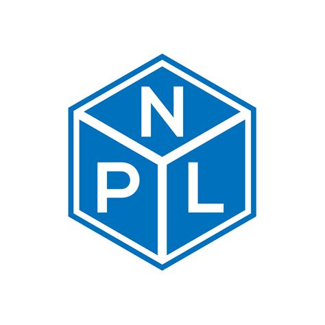 NPL letter logo design on black background. NPL creative initials ...