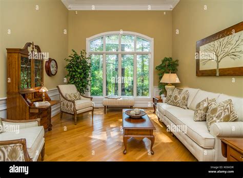 Living room interior of middle class American home in Kentucky USA ...