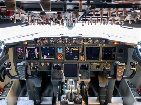 Premium Photo | Interior of airplane cockpit