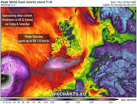 Windy day ahead for extreme southwestern UK, the English Channel and ...