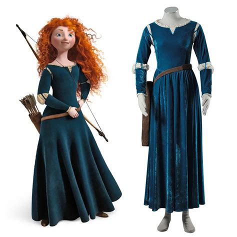 Brave Merida Cosplay Costume Cartoon Character Adult Princess Merida ...