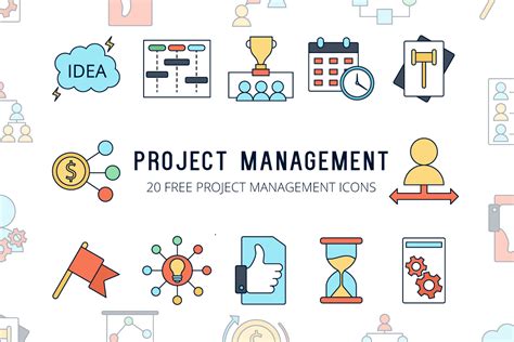 Project Management Vector Free Icon Set - GraphicSurf.com