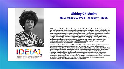 Shirley Chisholm 10 Facts - Margo Sarette