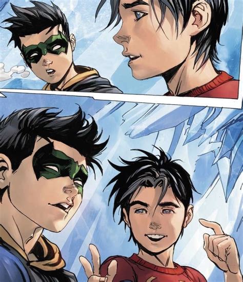 SUPER SONS. Robin. Damian Wayne. Jonathan Kent. Superboy. Son Of Batman ...