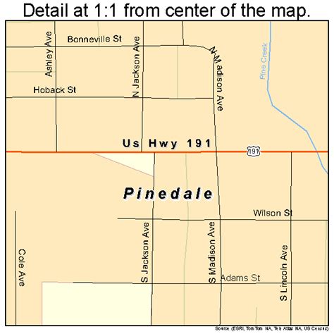 Pinedale Wyoming Street Map 5661580