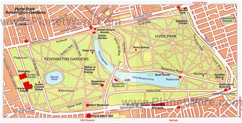 Kensington Palace Garden Map