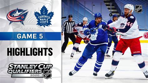 NHL Highlights | Blue Jackets @ Maple Leafs GM5 - Aug. 9, 2020 - YouTube