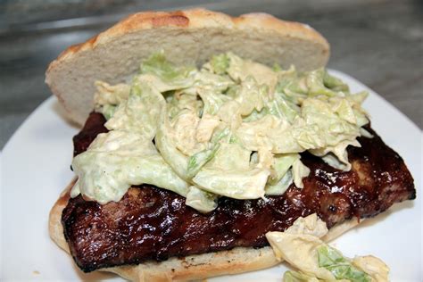 Barr None Recipes : Boneless Baby Back Rib Sandwich with Hot and Sweet ...