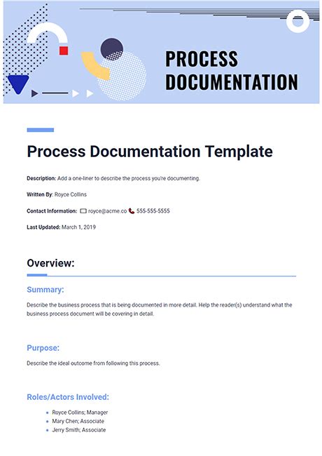 Process Documentation Template | Bit.ai