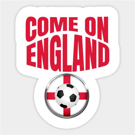 England Flag Soccer Shirt Come On England Soccer Jersey Football T ...