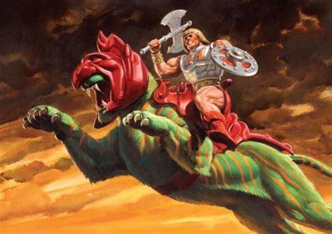 He Man Battle Cat Masters of The Universe Art Print Poster Yf1338 | eBay