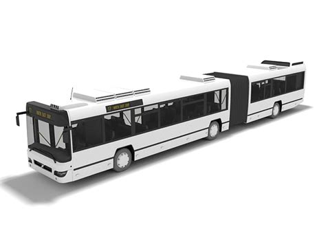 Articulated bus 3D model - Download Free 3D models