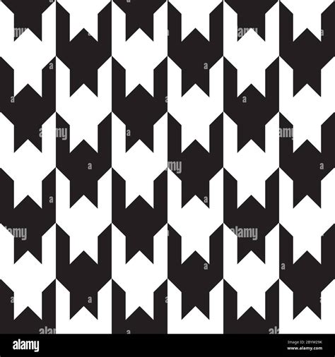 Houndstooth seamless pattern. Black and white vector abstract ...