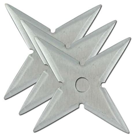 Naruto Shuriken Silver Throwing Star Set For Sale | All Ninja Gear ...