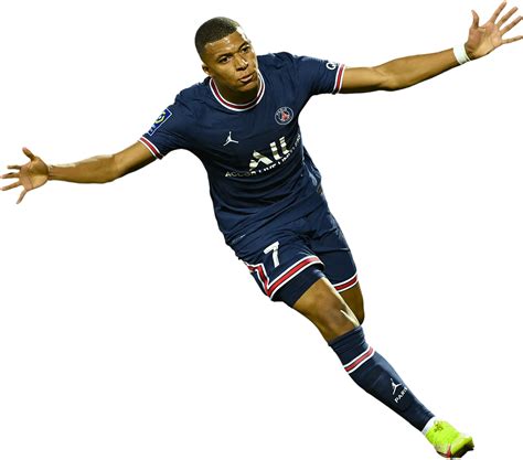 Kylian Mbappé Paris Saint-Germain football render - FootyRenders