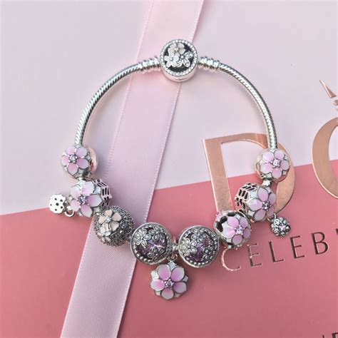 pandora charms bracelet 925 sterlling silver 2017 spring collection ...