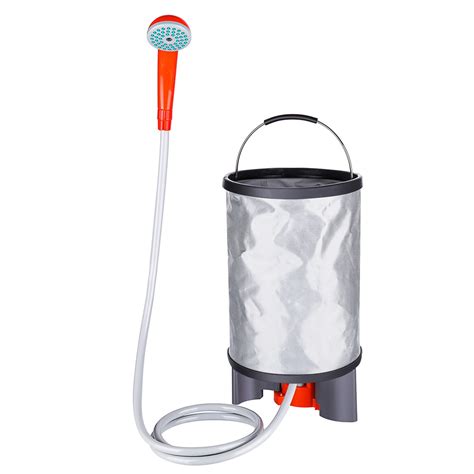 Buy Baban Portable Outdoor Shower+Collapsible Bucket, Camping Shower ...