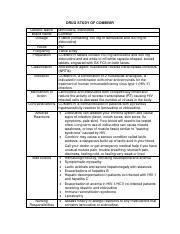 DRUG STUDY OF COMBIVIR.pdf - DRUG STUDY OF COMBIVIR Generic Name Brand ...