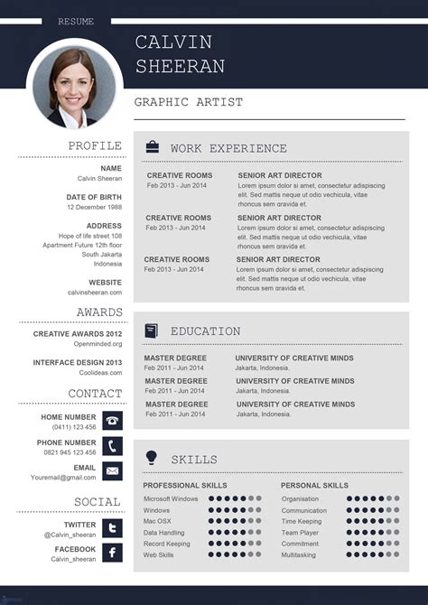 Free Resume Template Microsoft Word – Mightyprintingdeals.com