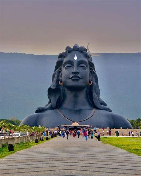 Largest Bust Sculpture in the world, Adiyogi Shiva status, Tamil Nadu ...