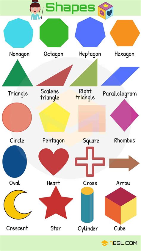 Shapes and Colors Vocabulary in English - ESLBuzz Learning English ...