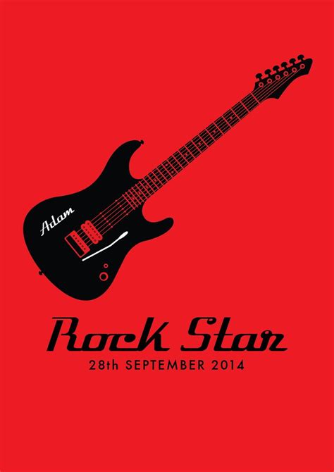 Rock Star poster just added to posters2cherish.co.uk | Unique personalized