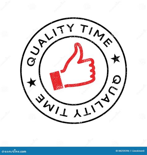 Quality Time rubber stamp stock vector. Illustration of factor - 88259396