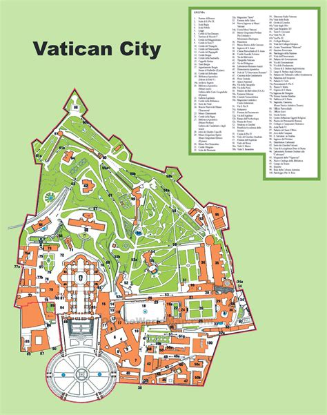 Detailed Map Of Vatican City Vatican City Detailed Map | Images and ...