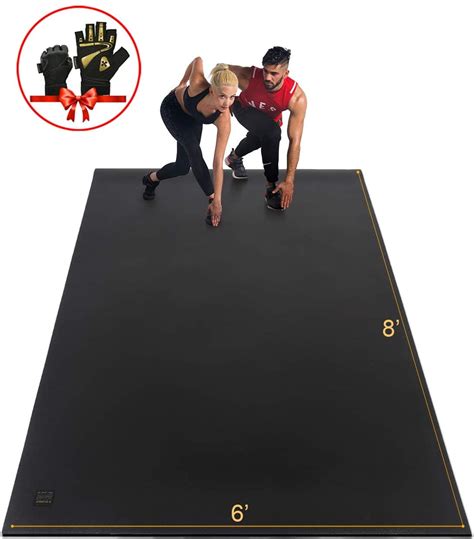 Gxmmat Extra Large Exercise Mat 6'x8'x7mm, Thick Workout Mats for Home ...