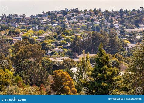 Valley Homes Panoramic View in Belmont, California Stock Photo - Image ...