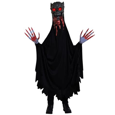 Kids' Ghoul Black Robe with Mask & Gloves Halloween Costume, Assorted ...