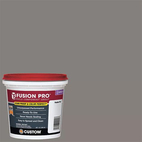 Custom Building Products #335 Winter Gray Fusion Pro 1 qt. | The Home ...