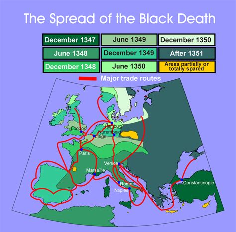 The Spread of the Black Death | Social studies class | Pinterest ...