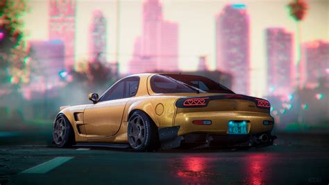 Mazda Rx7 Digital Art 4k, HD Wallpaper | Rare Gallery