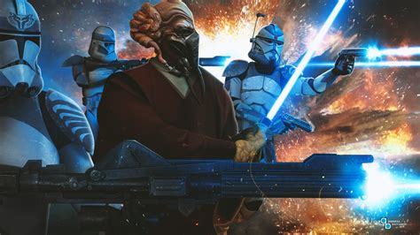 ArtStation - Star Wars: The Clone Wars - Plo Koon & the 104th "Wolfpack"