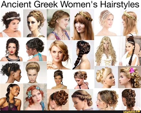 Ancient Greek Women's Hairstyles - iFunny | Greek hair, Greek goddess ...