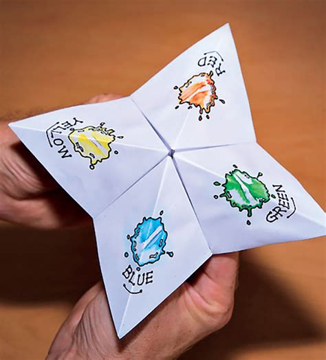 Here's a cool paper fortune teller idea... draw funny fortunes instead ...