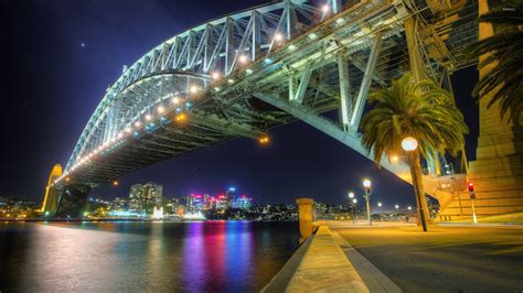 Sydney Harbour Bridge at night wallpaper - World wallpapers - #52553