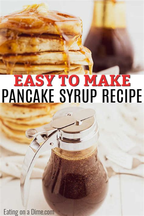 Homemade Pancake Syrup - how to make homemade pancake syrup