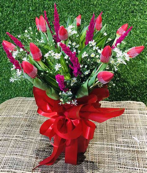 Dozens of Red Tulip in Bouquet Delivery to Philippines